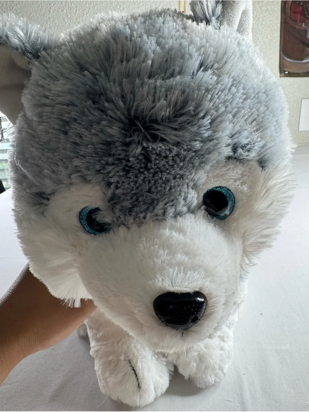 Sky Gray and White Husky Plush Toy